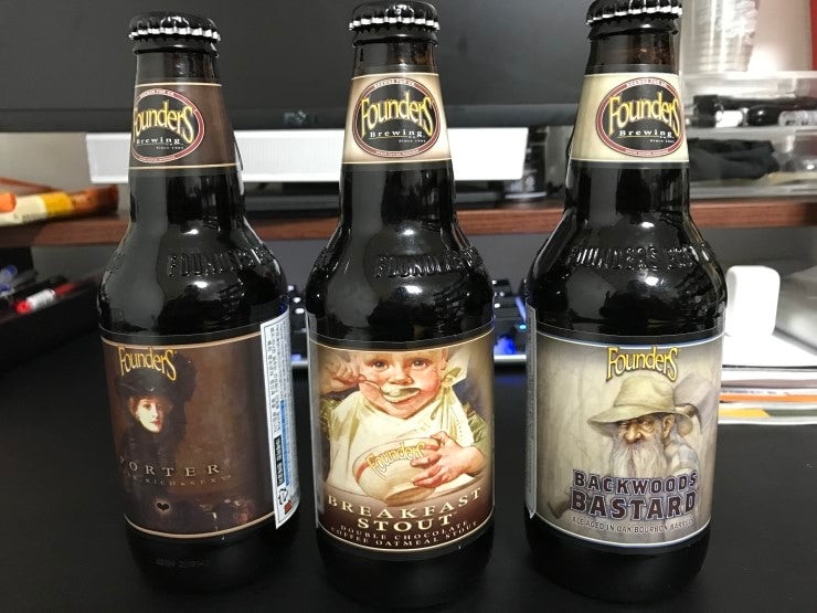 Founders – Porter vs. Breakfast Stout vs. Backwoods Bastard